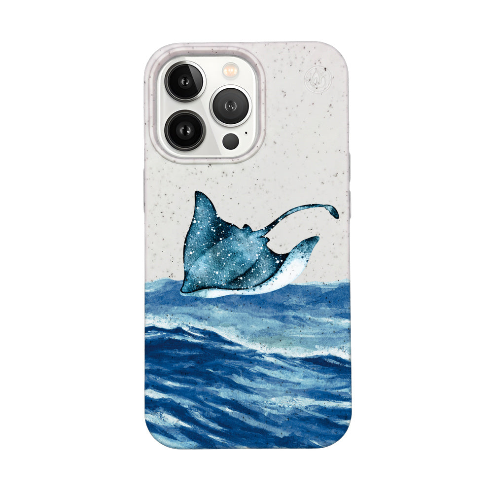 iPhone 13 pro max Hülle - weiß Manta - "Manta Wave" - nachhaltig
