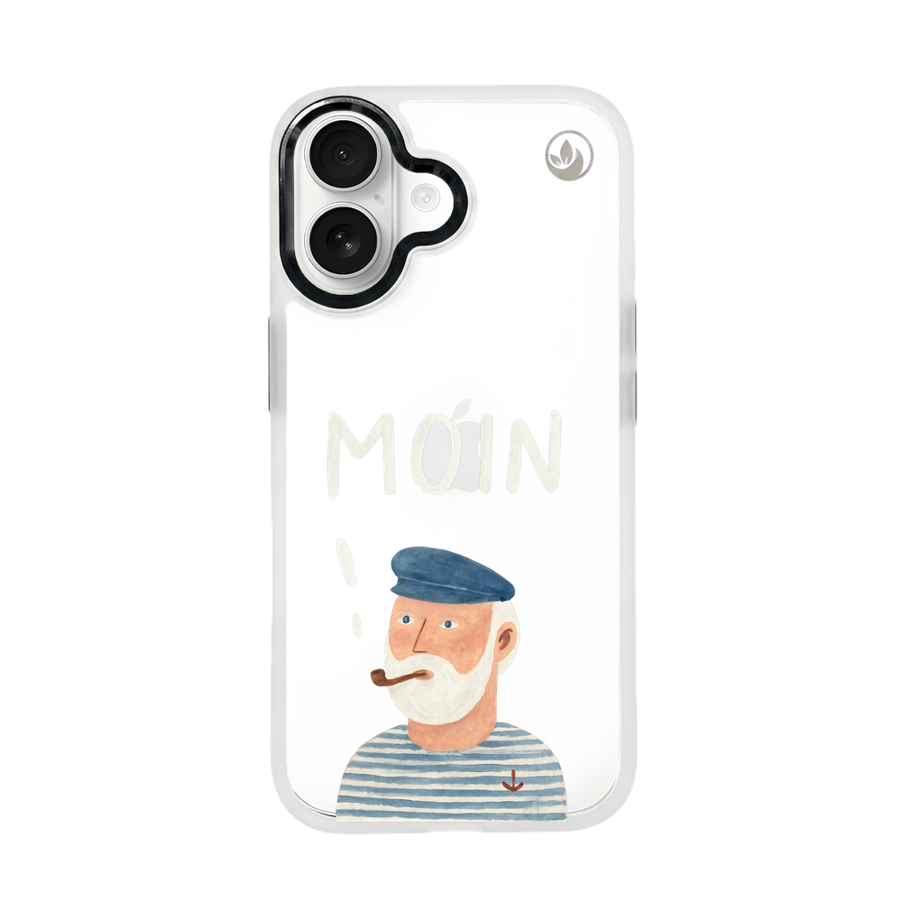 iPhone 17 Hülle - Moin blau - "Ostfriese" - nachhaltig