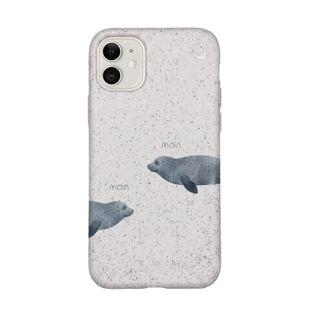 iPhone 11 Case - Seal White - "mooornin" - sustainable
