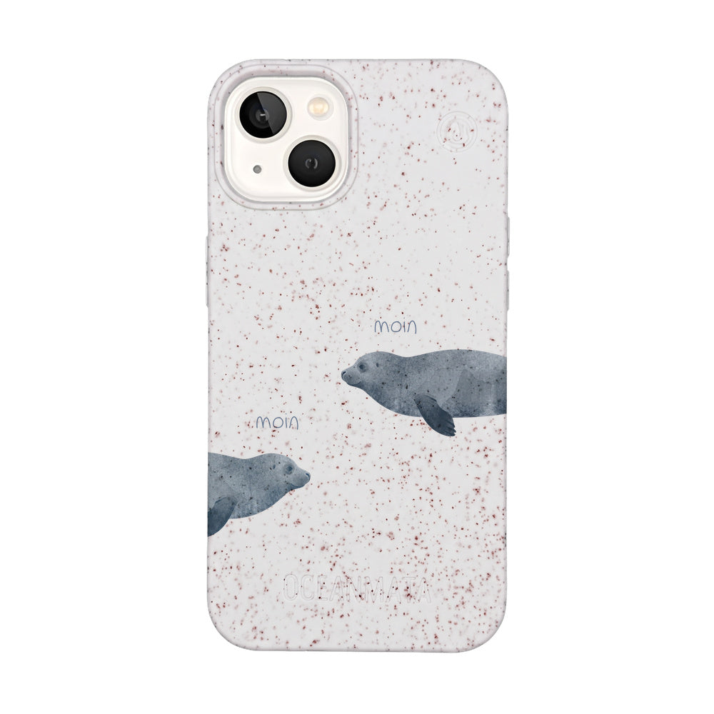 iPhone 13 Case - Seal White - "mooornin" - sustainable