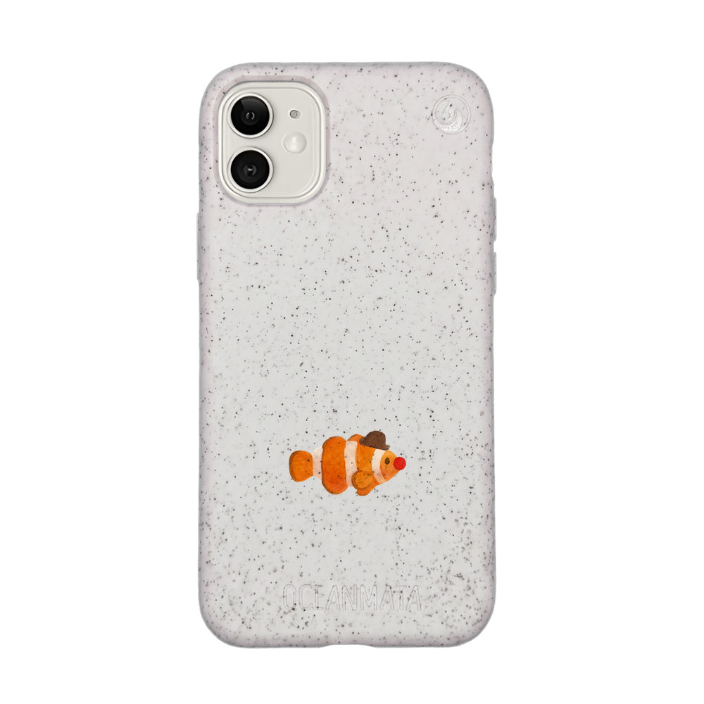iPhone 11 Hülle - Clownfisch weiß - "Mr.Clown-Fish" - nachhaltig