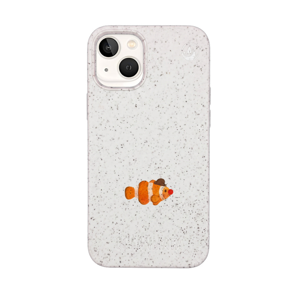 iPhone 13 mini Hülle - Clownfisch weiß - "Mr.Clown-Fish" - nachhaltig