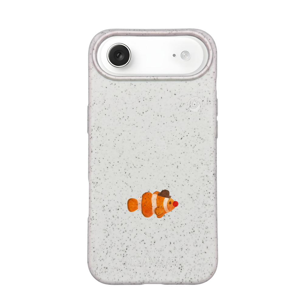iPhone 17 Air Hülle - Clownfisch weiß - "Mr.Clown-Fish" - nachhaltig