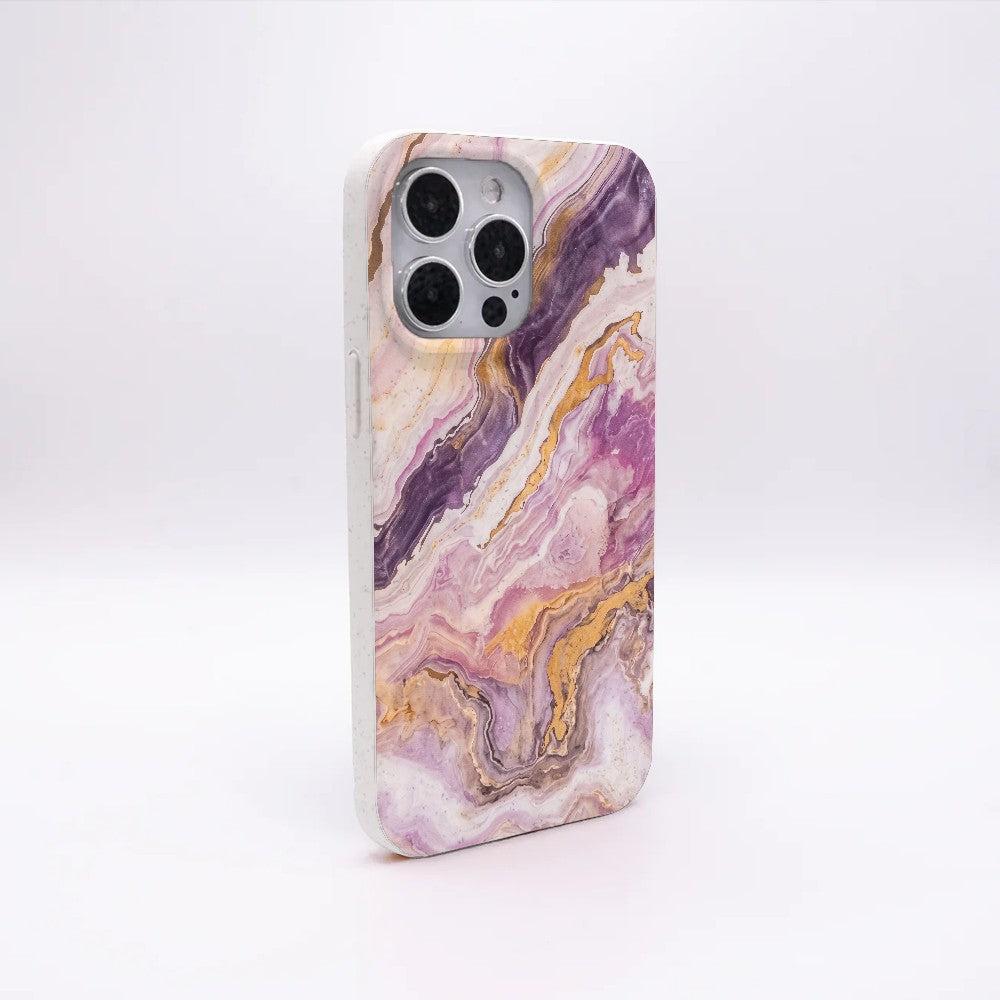 iPhone 12 Pro / iPhone 12 Case - Marble Pink - "PinkMarble" - sustainable