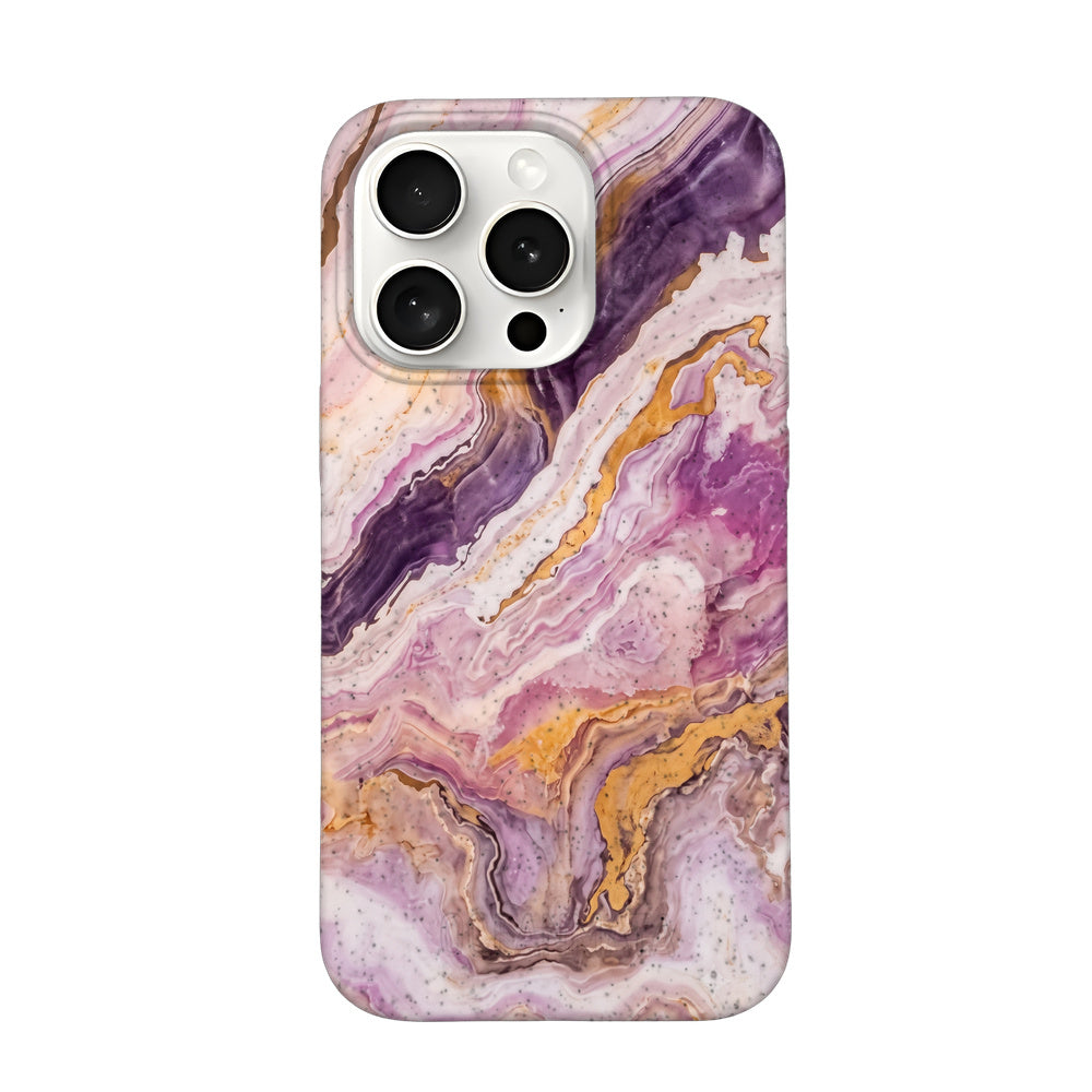 iPhone 15 pro max Hülle - Marmor pink - "PinkMarble" - nachhaltig
