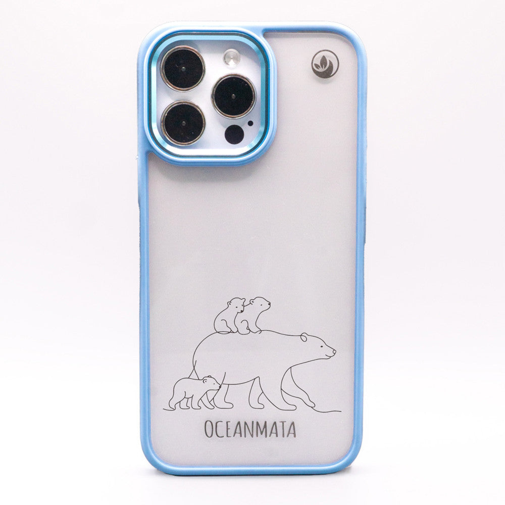 iPhone 16 pro max case - Polar Bear - "Polar Bear Family" - sustainable