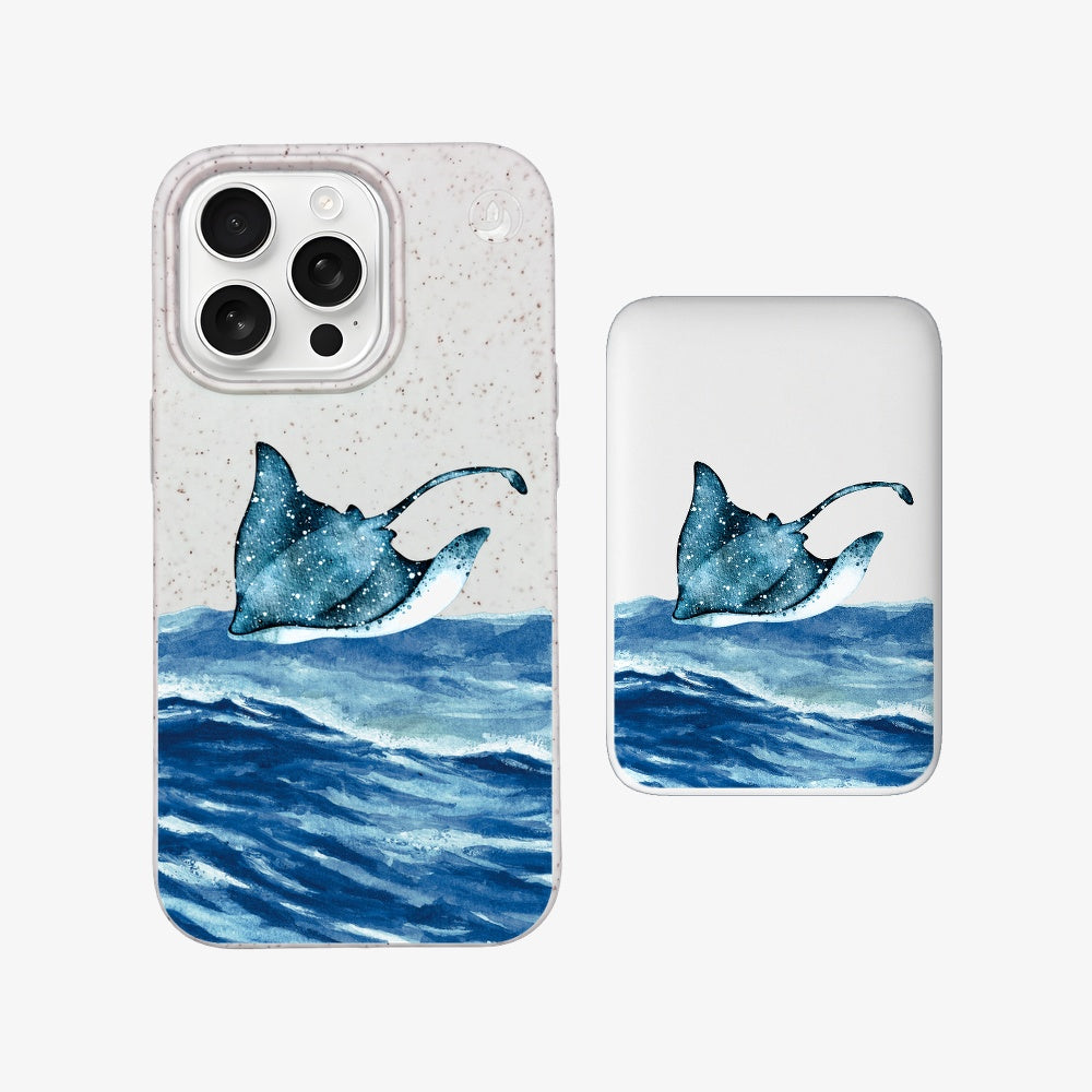 Powerbank MagSafe - "Manta Wave" - nachhaltig