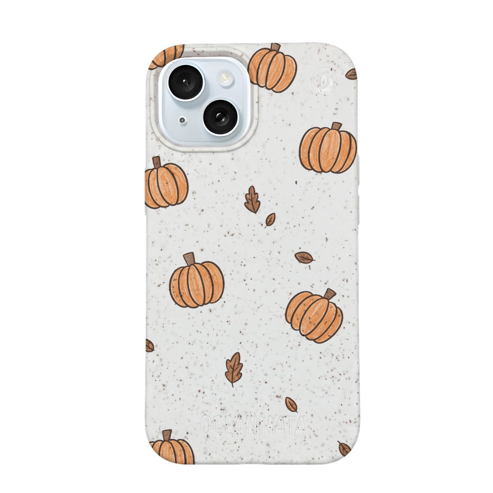 Biologisch abbaubare Handyhülle iPhone 15 Pumpkin — kompostierbar — Vorderseite