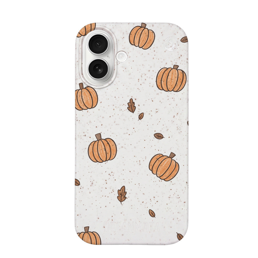 Biologisch abbaubare Handyhülle iPhone 17 Pumpkin — kompostierbar — Vorderseite