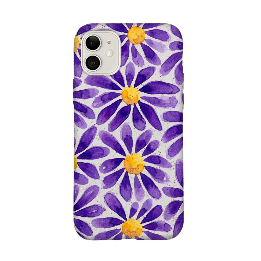 iPhone 11 Hülle - Blumen lila - "purplebloom" - nachhaltig