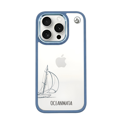 iPhone 15 pro Hülle - Lineart Wal - "Raumschot" - nachhaltig