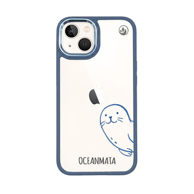 iPhone 13 hoesje - zegelblauw - "Robby" - duurzaam