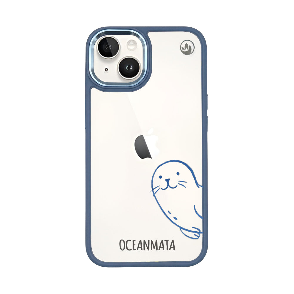 iPhone 14 hoesje - zegelblauw - "Robby" - duurzaam