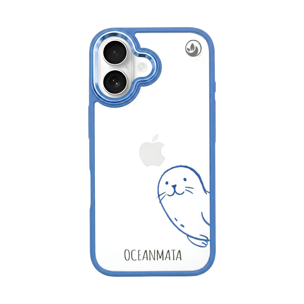 iPhone 16 hoesje - Seal Blue - "Robby" - Duurzaam