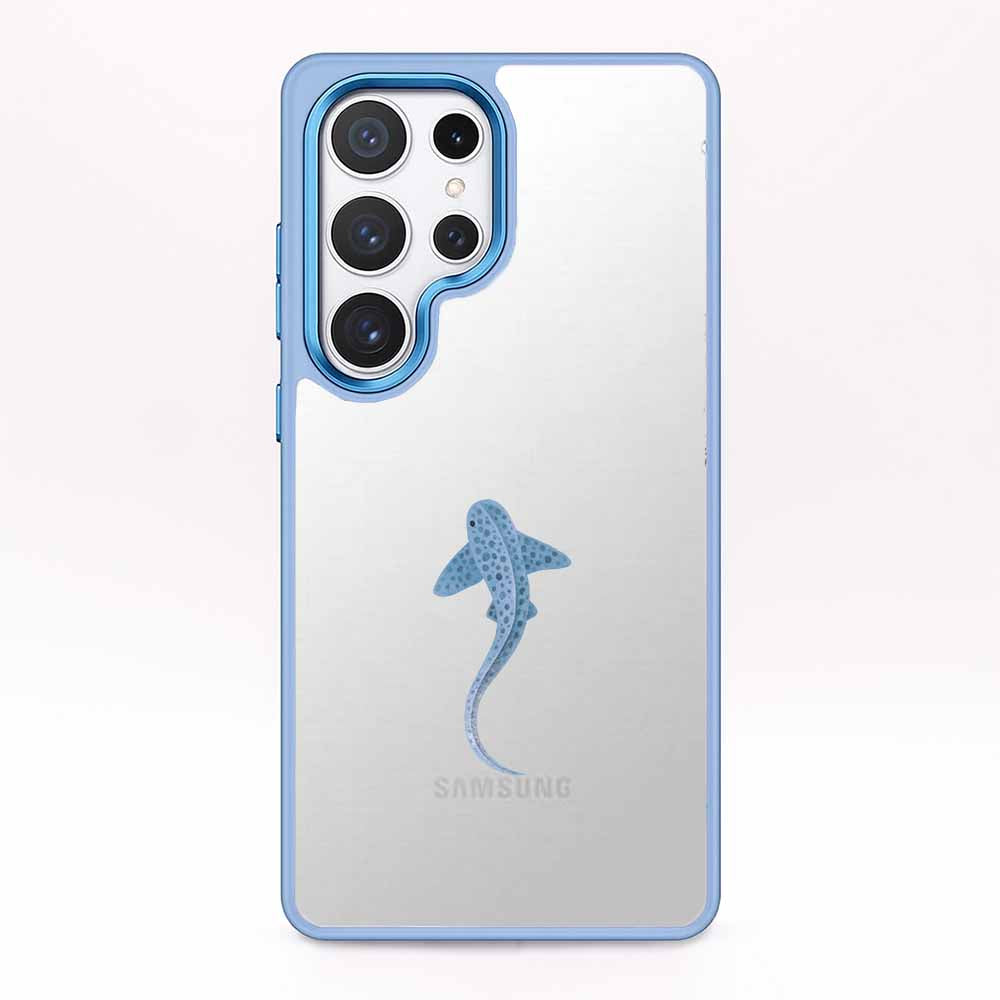 Samsung S25 Hülle - Leopardenhai blau - "BlueLeopard" - nachhaltig