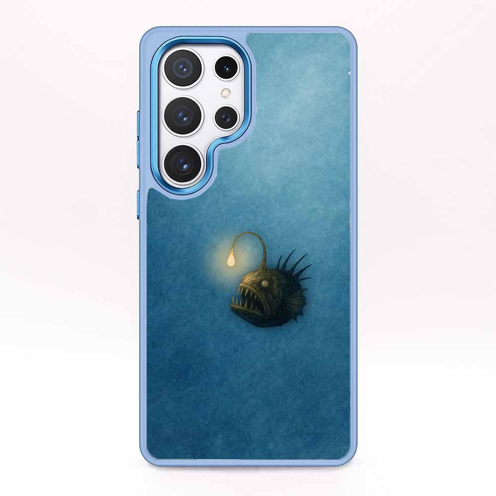 Samsung S25 Ultra Hülle - Anglerfisch blau - "Sour" - nachhaltig