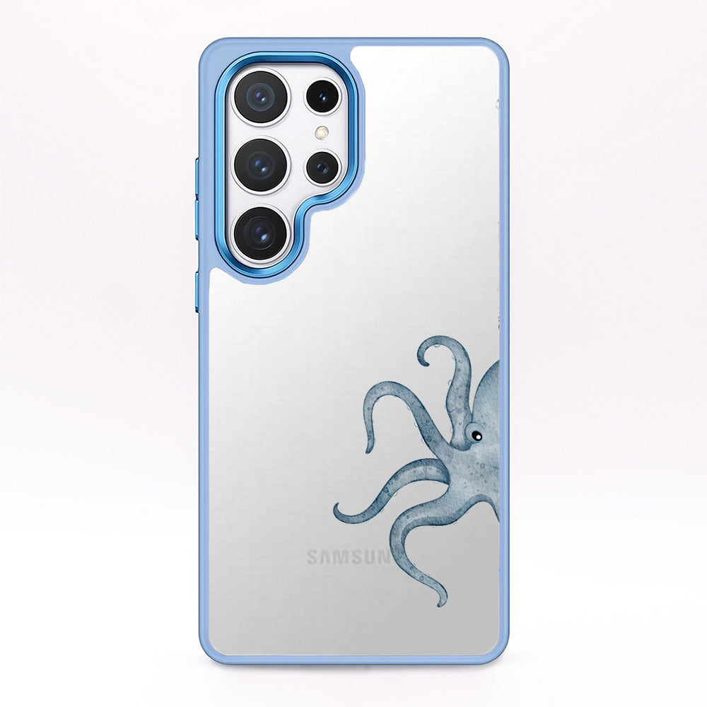 Samsung S24+ Hülle - Oktopus blau - "TentacleTheory" - nachhaltig