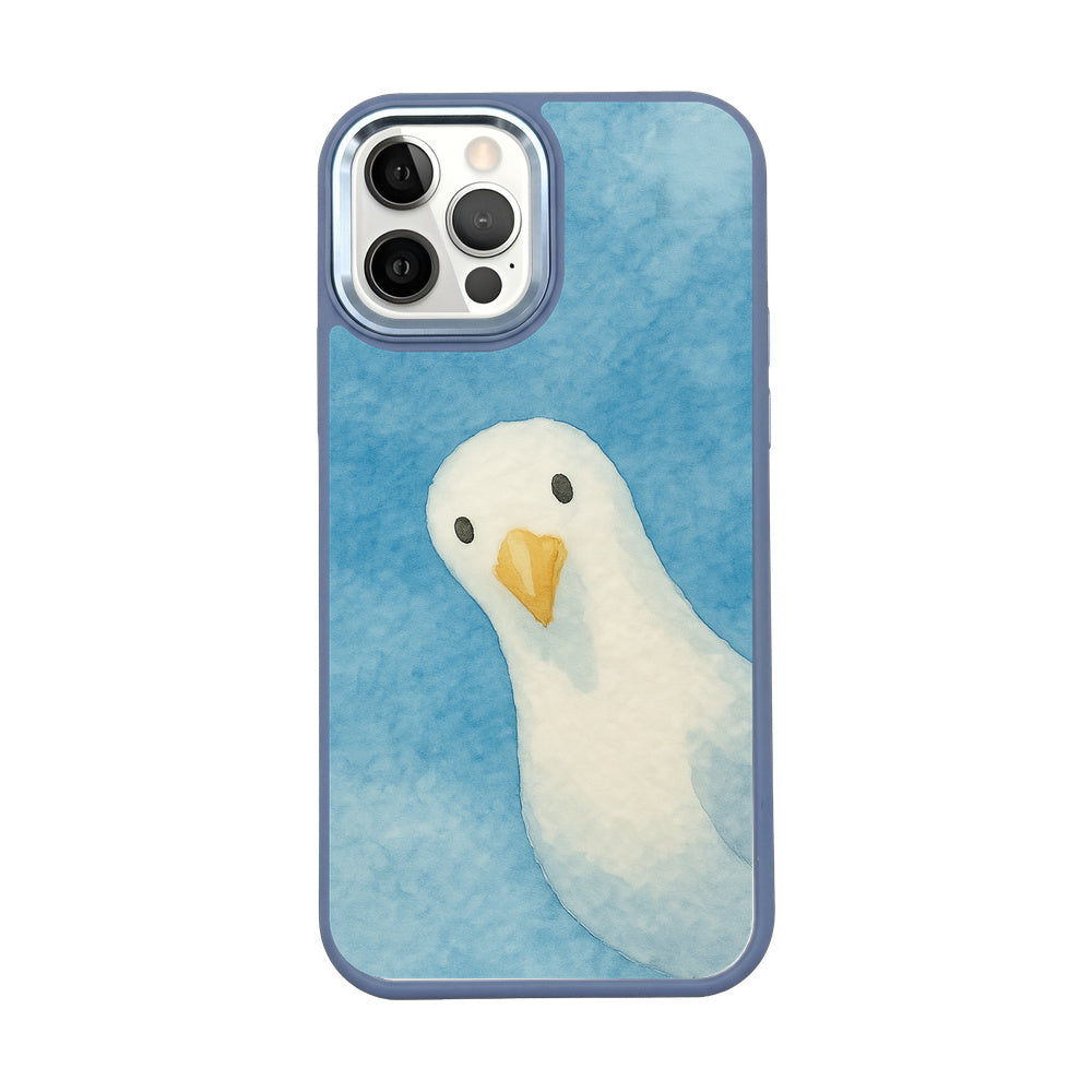 iPhone 12 pro / iPhone 12 case - Seagull blue - "Seagull" - sustainable
