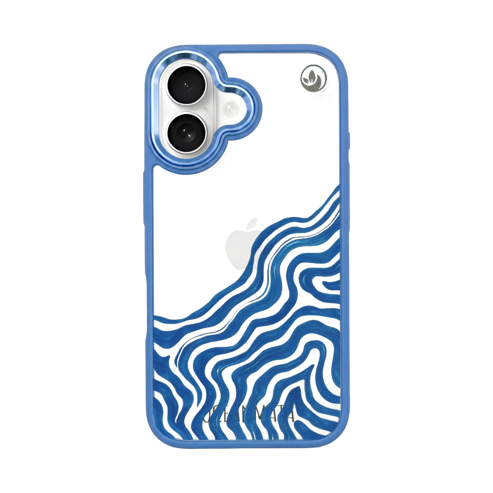 iPhone 16 hoesje - Abstracte golf - "Summerwave" - Duurzaam
