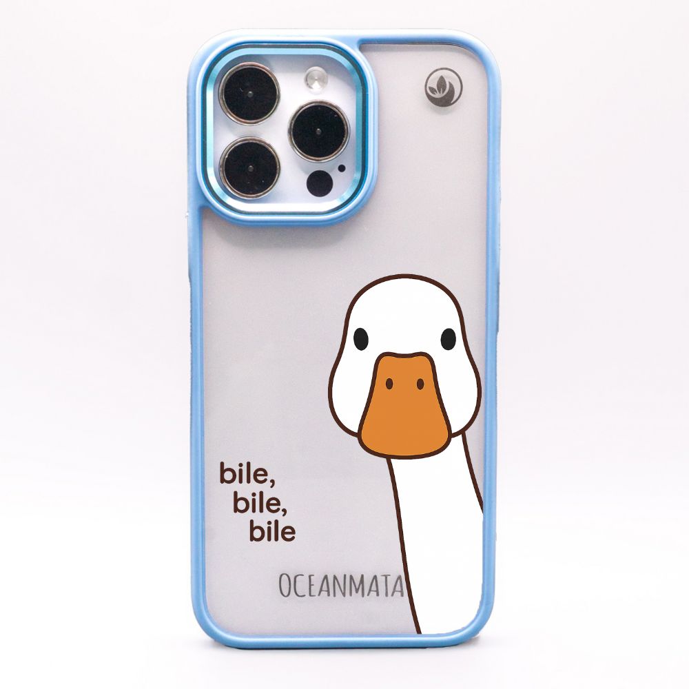 iPhone 12 pro / iPhone 12 Hülle - Ente weiß - "Bile Bile Bile" - nachhaltig