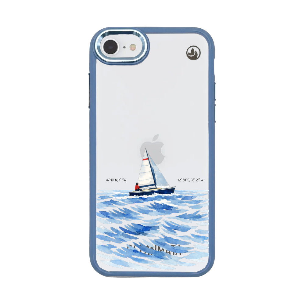 iPhone SE/7/8 Case - Sailing White - "Golden Horizon" - sustainable