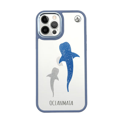 iPhone 12 Pro / iPhone 12 Case - Whale Shark Blue - "Whale Shark" - sustainable