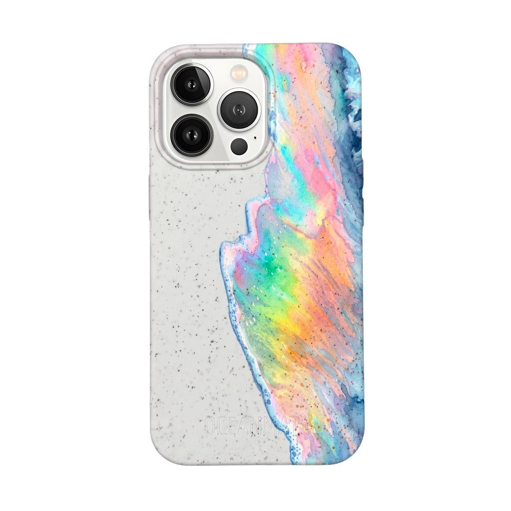 Biologisch abbaubare Handyhülle iPhone 13 pro Waveofpride — kompostierbar — Vorderseite