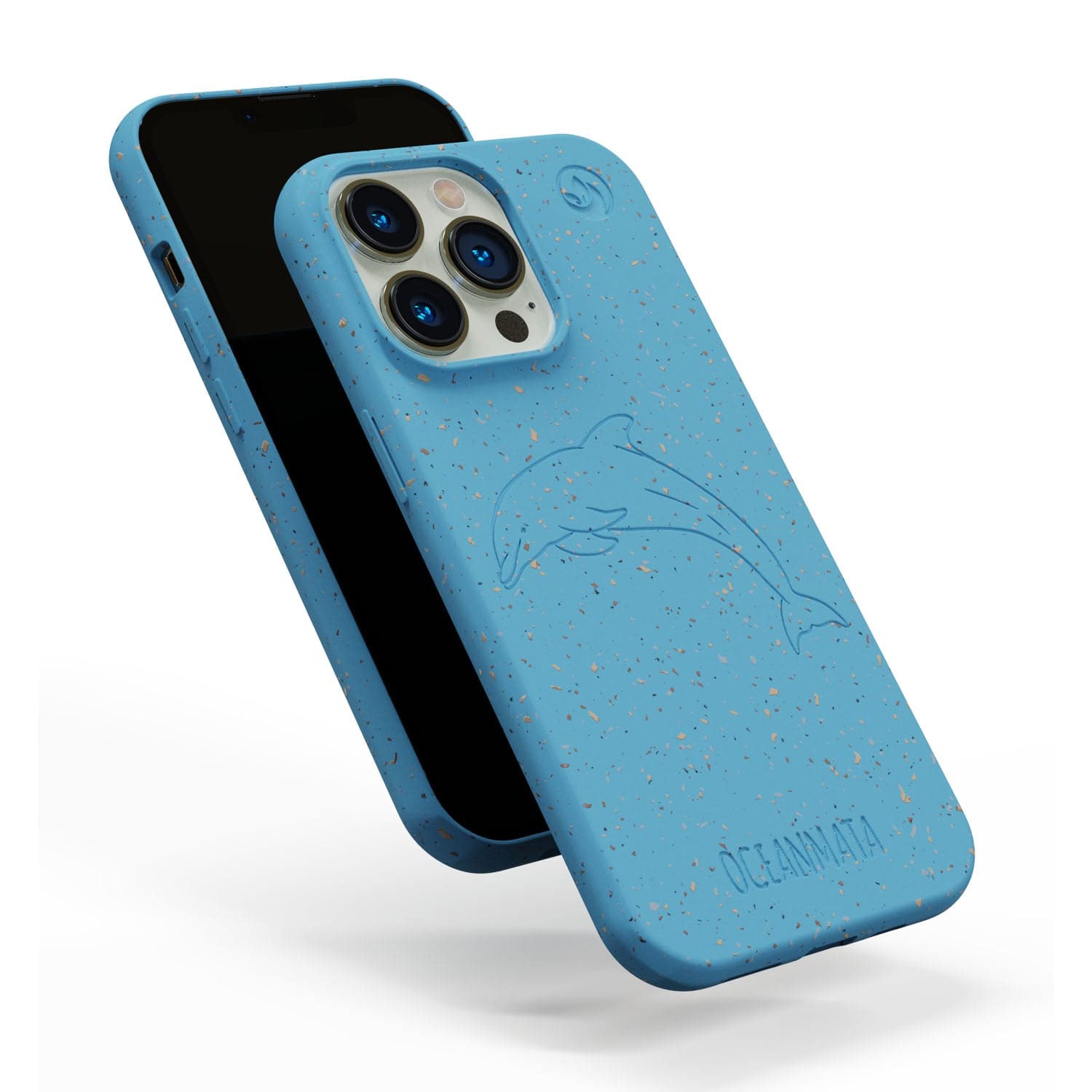 iPhone SE/7/8 Hülle - blau - "DOLPHIN" - nachhaltig – Ansicht 3