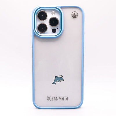 Samsung S25 Case - Dolphin Blue - "Captain Dolphin" - sustainable