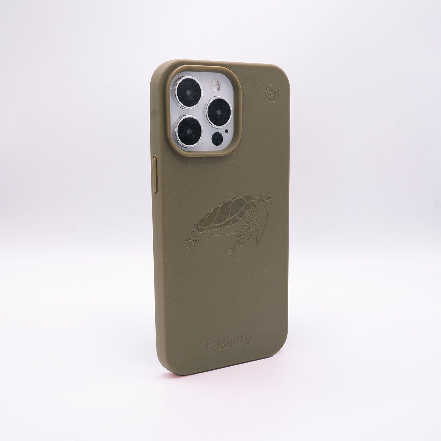 iPhone 15 pro Hülle - grün - "TURTLE" - nachhaltig