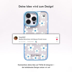 iPhone 16 pro max Hülle - Blumen - "Ocean Bloom" - nachhaltig
