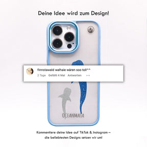 iPhone 15 Hülle - Walhai blau - "Walhai" - nachhaltig