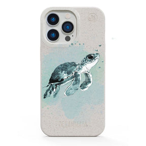 iPhone 14 pro max Hülle - Schildkröte grün - "Baby Turtle" - nachhaltig