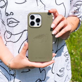 iPhone 17 air Hülle - grün - "TURTLE" - nachhaltig – Ansicht 5