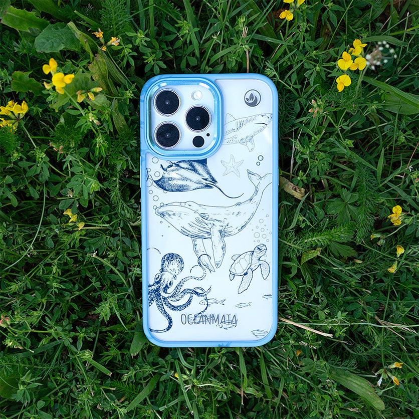 iPhone 13 pro max Hülle - Wal blau - "WhaleLife" - nachhaltig
