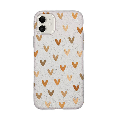 iPhone 11 Case - Heart white - "AutumnLove" - sustainable