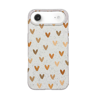 iPhone 17 Air Case - Heart white - "AutumnLove" - sustainable