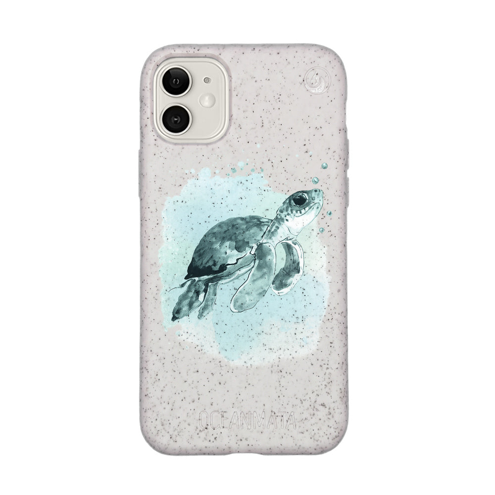 iPhone 11 Hülle - Schildkröte grün - "Baby Turtle" - nachhaltig