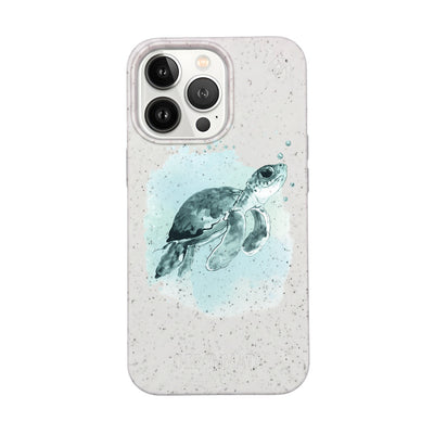 iPhone 13 pro Hülle - Schildkröte grün - "Baby Turtle" - nachhaltig