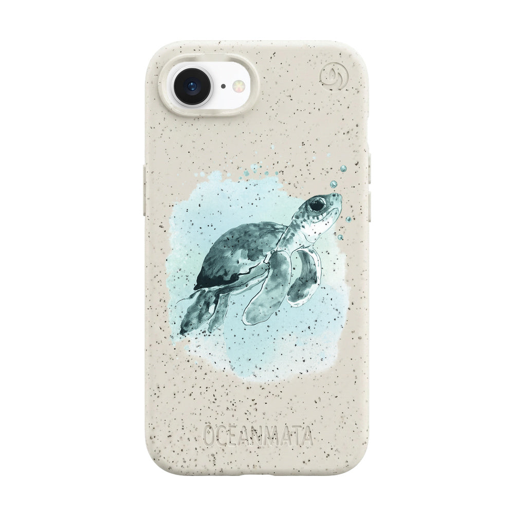 iPhone 16e Hülle - Schildkröte grün - "Baby Turtle" - nachhaltig