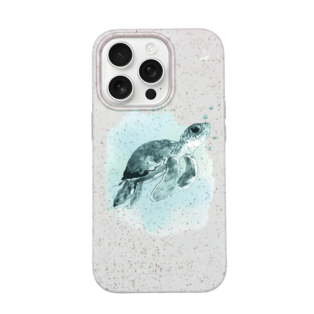 iPhone 16 pro Hülle - Schildkröte grün - "Baby Turtle" - nachhaltig