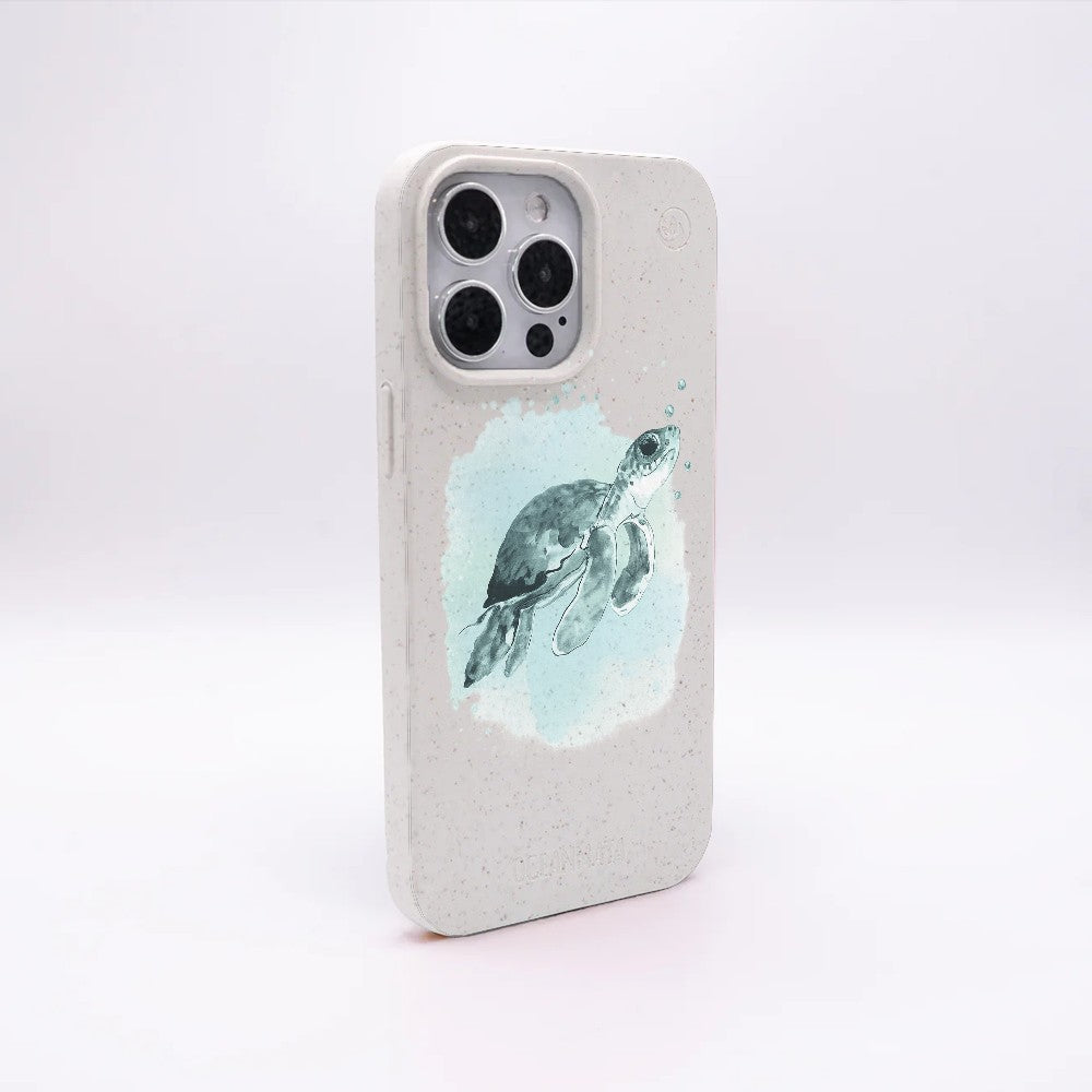 iPhone SE/7/8 Hülle - Schildkröte grün - "Baby Turtle" - nachhaltig