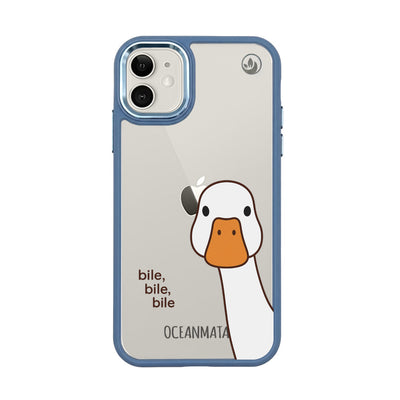 iPhone 11 hoesje - Eend Wit - "Gil Bile Bile" - Duurzaam
