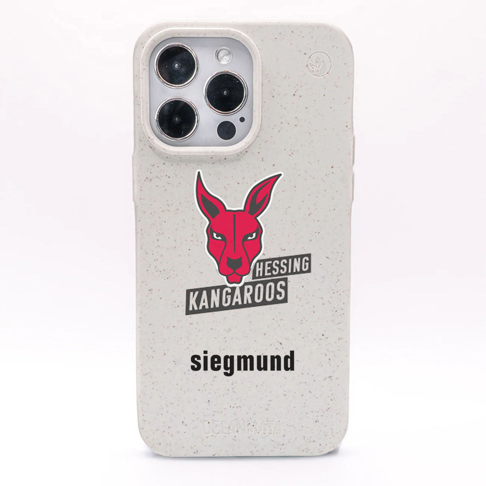 iPhone 17 Pro Max Case - white - "Hessing Kangaroos" - sustainable