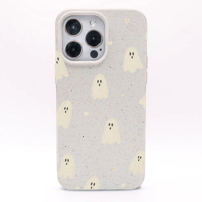 iPhone 13 Hülle - Geist weiß - "LittleGhost" - nachhaltig