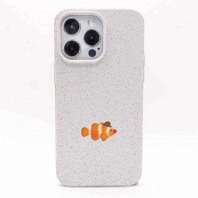 iPhone 17 Air Hülle - Clownfisch weiß - "Mr.Clown-Fish" - nachhaltig