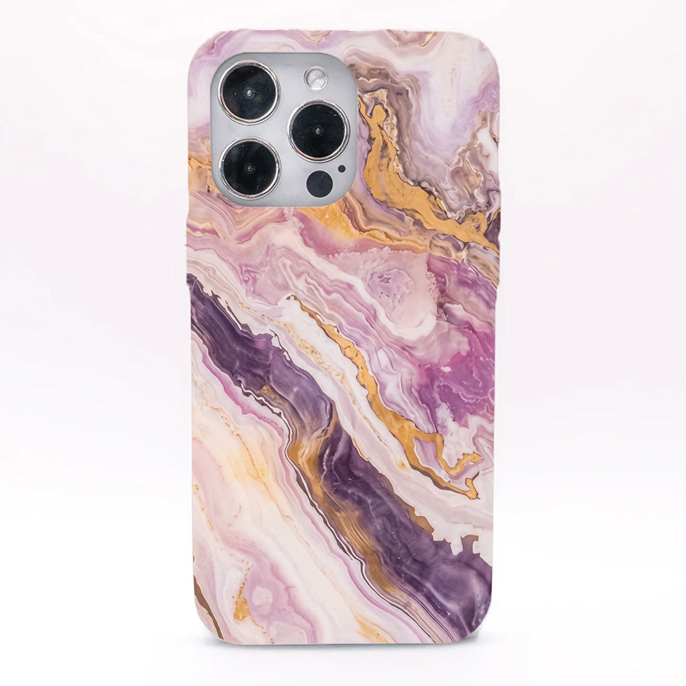 iPhone 13 mini Hülle - Marmor pink - "PinkMarble" - nachhaltig
