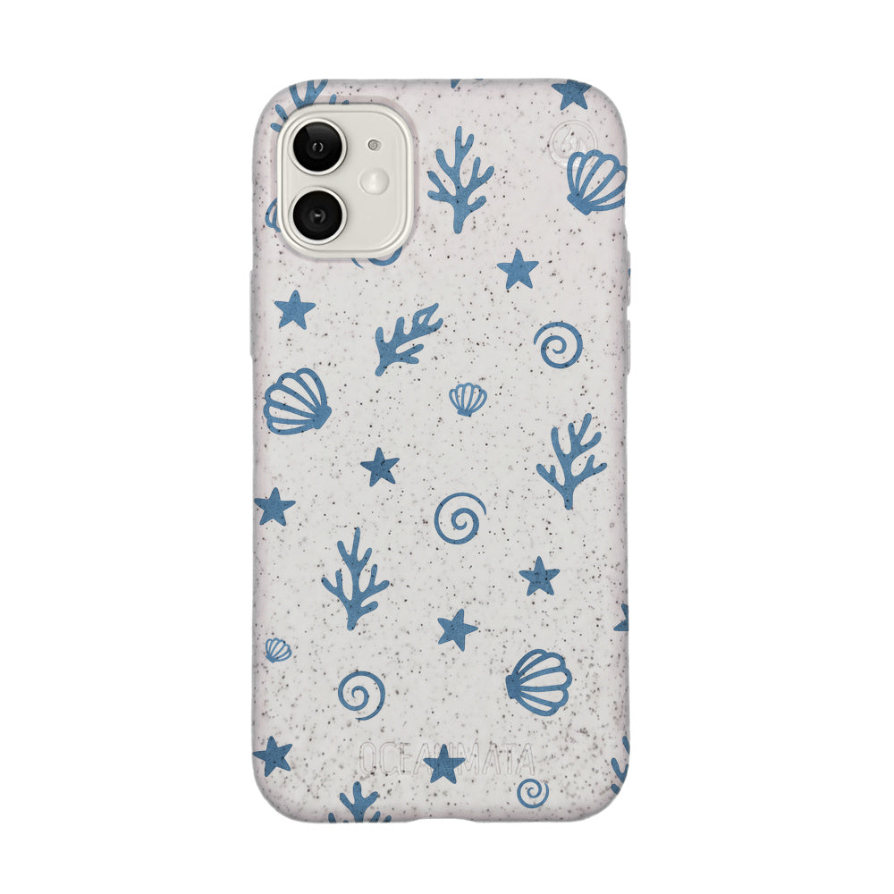 iPhone 11 Hülle - Korallen weiß - "BlueCoralLife" - nachhaltig