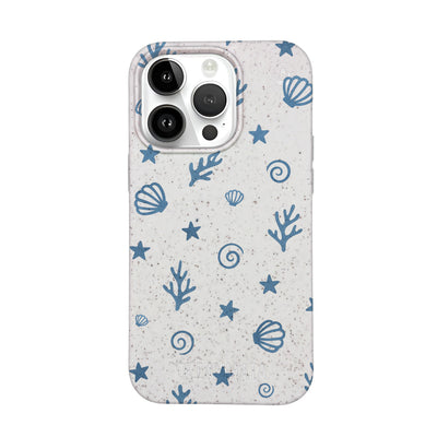iPhone 14 Pro Case - Coral White - "BlueCoralLife" - Sustainable