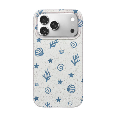 iPhone 17 Pro Case - Coral White - "BlueCoralLife" - Sustainable